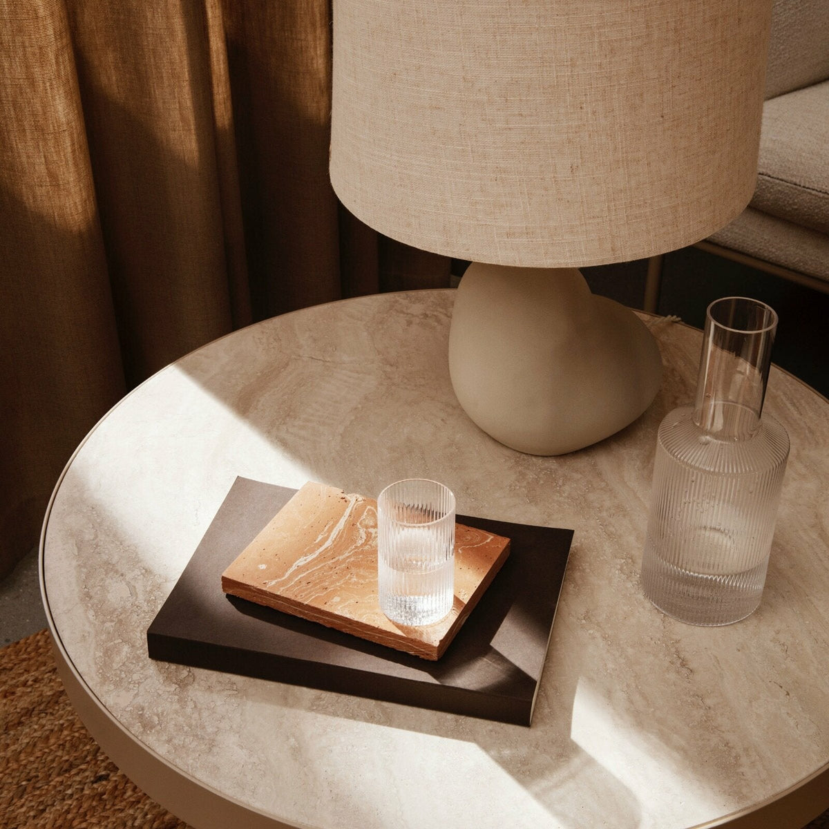 Verre transparent 9 cm Ripple - Ferm Living - The Cool Republic
