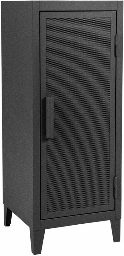 Vestiaire en acier perforé B1 bas Graphite mat fine texture - Tolix - The Cool Republic