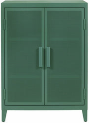 Vestiaire en acier perforé B2 bas Vert lichen mat fine texture - Tolix - The Cool Republic