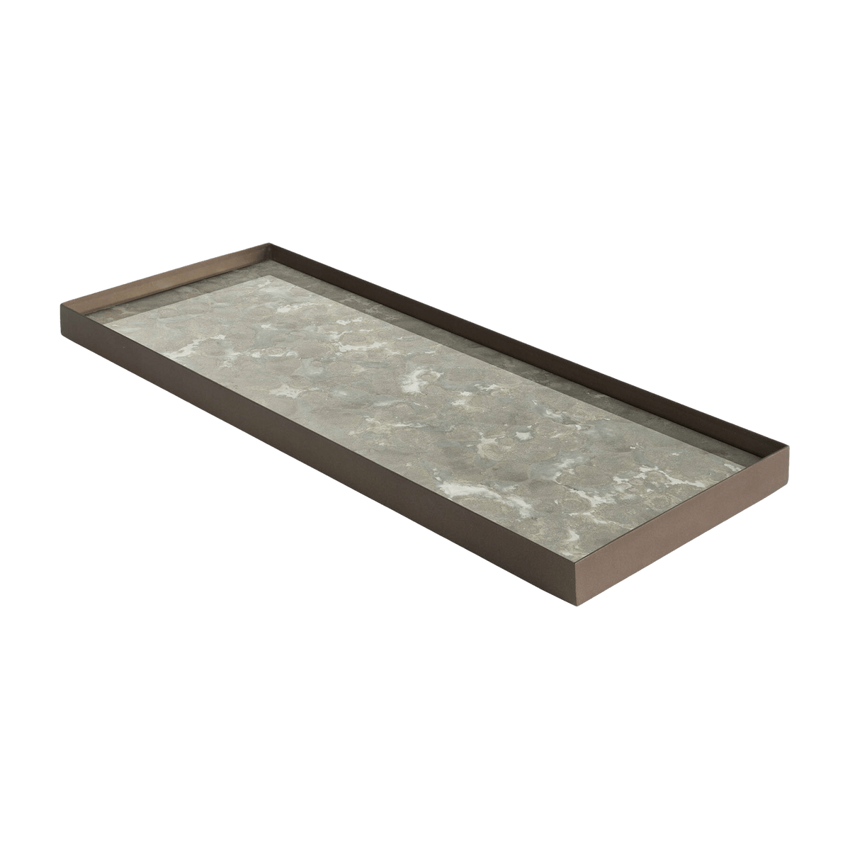 Vide-poche rectangulaire en verre L Fossil Organic - Ethnicraft Accessories - The Cool Republic