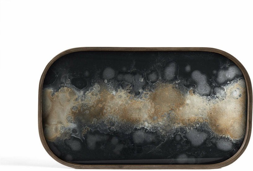 Vide - poches en verre Black Organic 42 x 24 cm - Ethnicraft Accessories - The Cool Republic