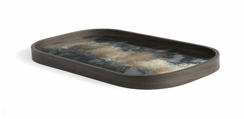 Vide - poches en verre Black Organic 42 x 24 cm - Ethnicraft Accessories - The Cool Republic