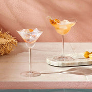 Vintage Set Of 2 Margarita Glasses - (2 verres à margarita) Nude Glass - The Cool Republic