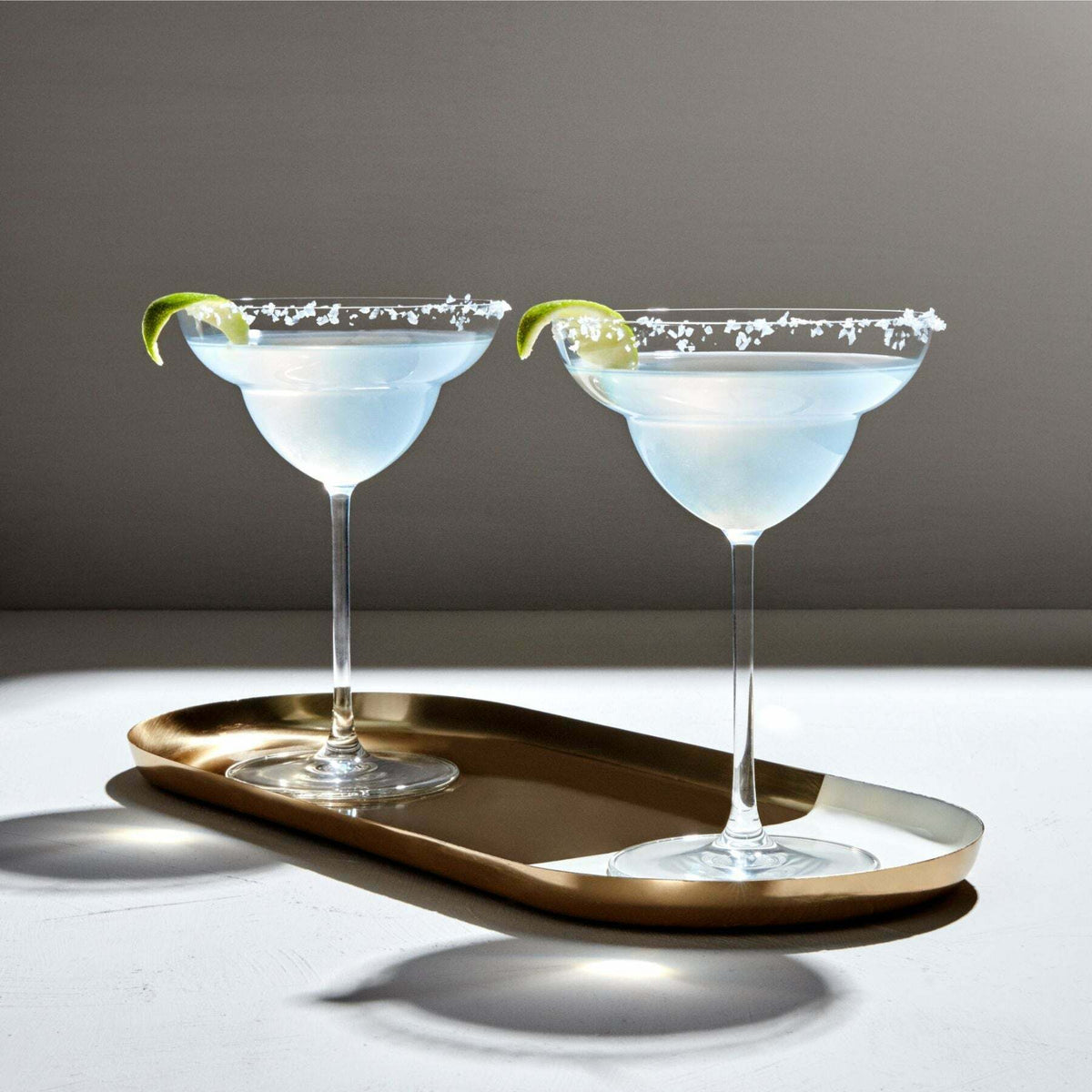Vintage Set Of 2 Margarita Glasses - (2 verres à margarita) Nude Glass - The Cool Republic
