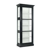Vitrine à porte vitrée en bois de manguier noir 84 cm Classic - Nordal - The Cool Republic