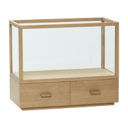 Vitrine rectangulaire en chêne naturel 50 cm Spectacle - Hübsch - The Cool Republic