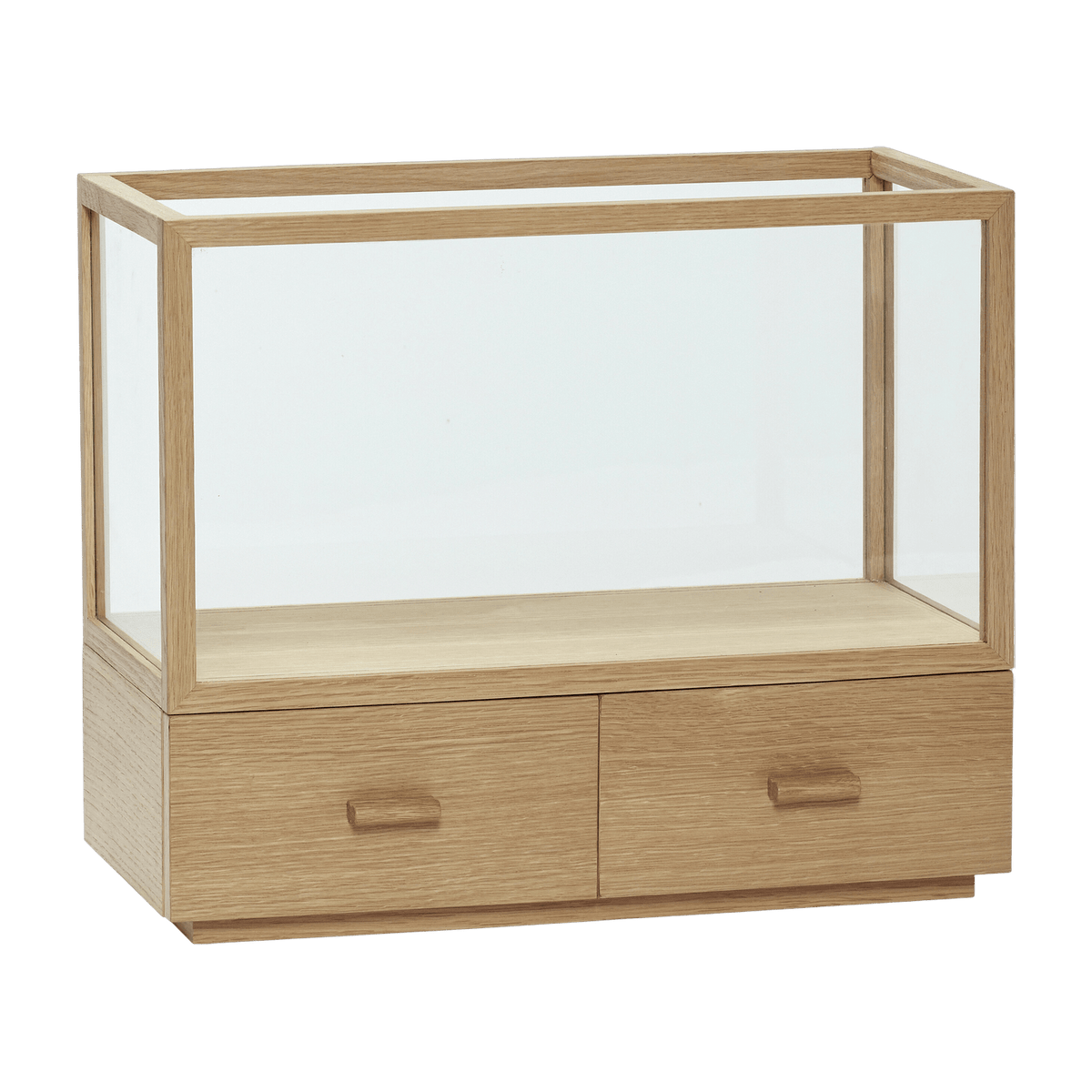 Vitrine rectangulaire en chêne naturel 50 cm Spectacle - Hübsch - The Cool Republic