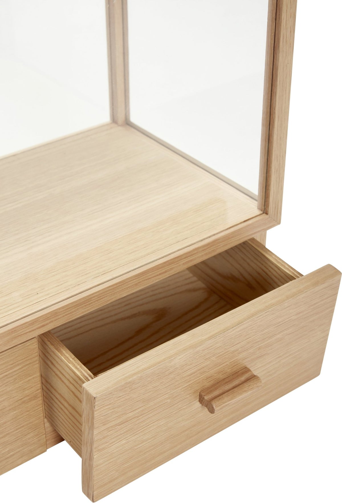 Vitrine rectangulaire en chêne naturel 50 cm Spectacle - Hübsch - The Cool Republic