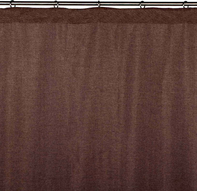 Voilage À Galon Fronceur Cinnamon Marron Foncé 200 x 290 cm - Madura - The Cool Republic