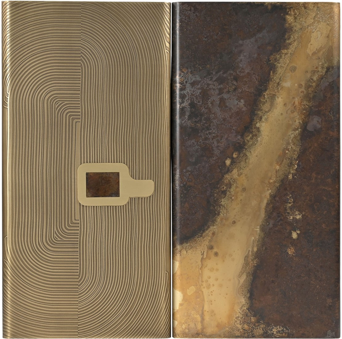 2 Steel Wall Panels 103x12.5x101.5cm Course - Versmissen