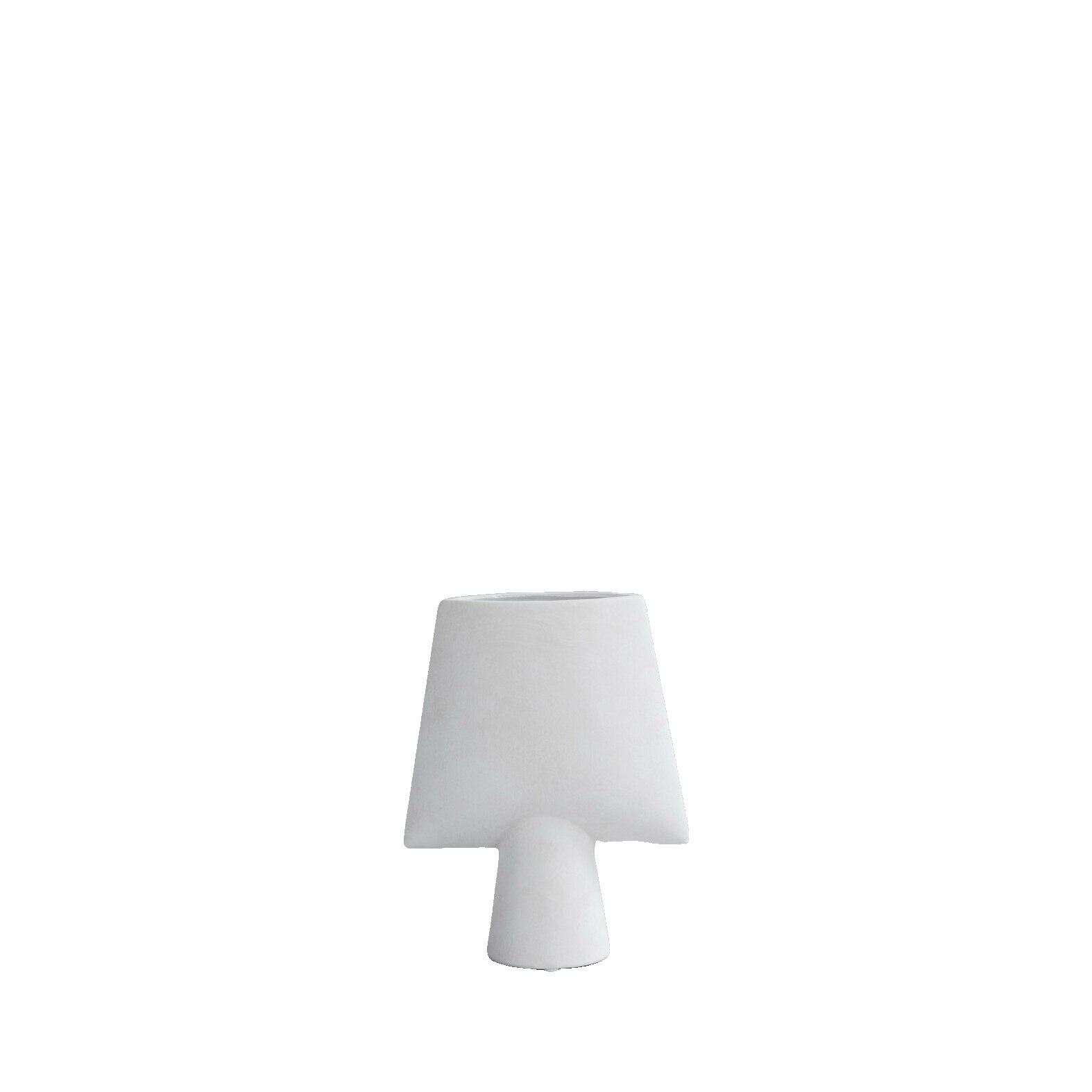 Vase in ceramica bianca mini Sphere Square - 101 Copenhagen